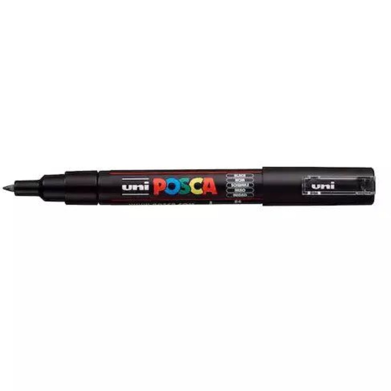 Uni Posca – PC-1M – Black Extra-Fine Bullet Tip