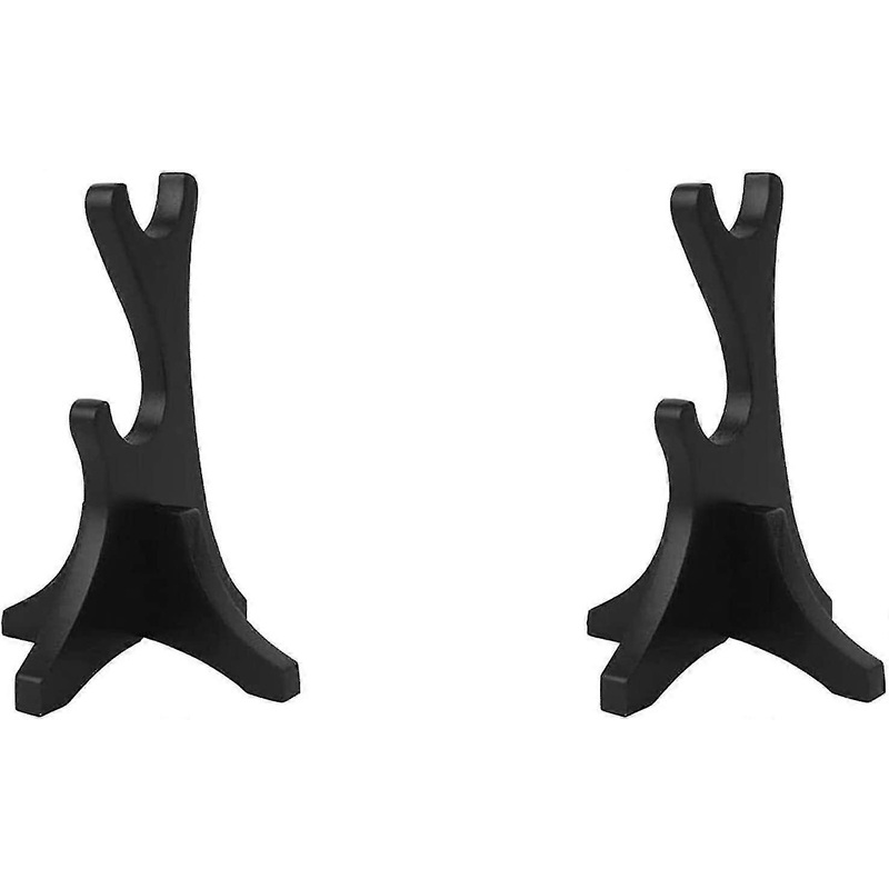 Wand & Lightsaber Display Rack 2-Layer Shelf for Home Decor (Black, 2pcs)