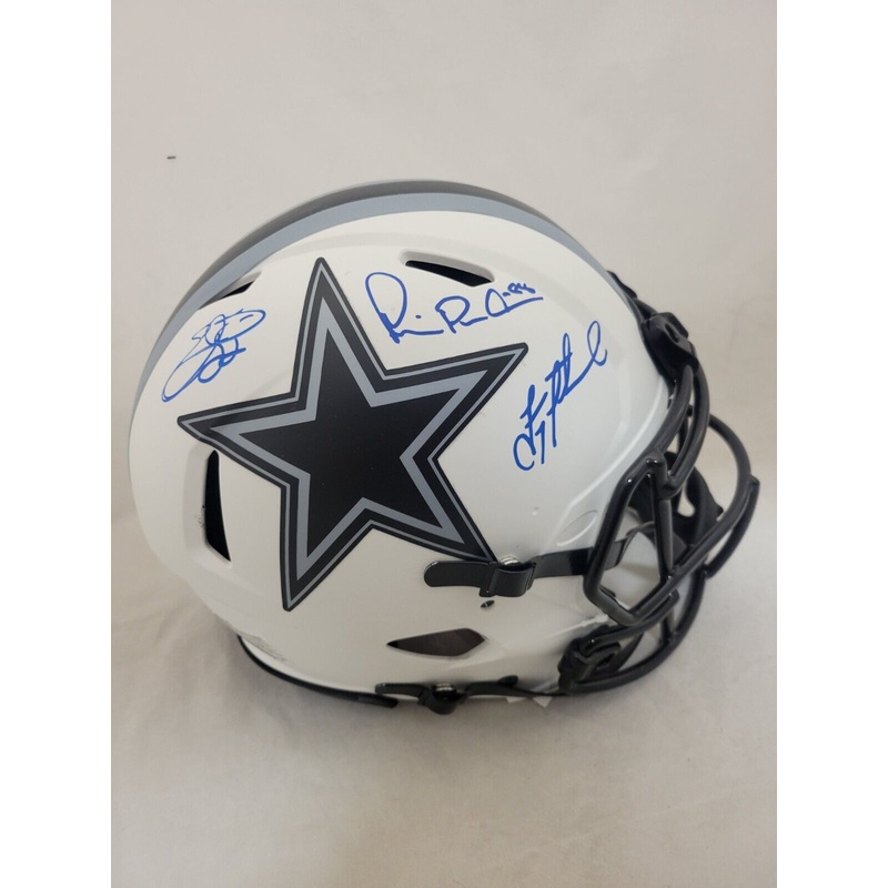AIKMAN/SMITH/IRVIN SIGNED DALLAS COWBOYS LUNAR ECLIPSE SPEED AUTHENTIC HELMET