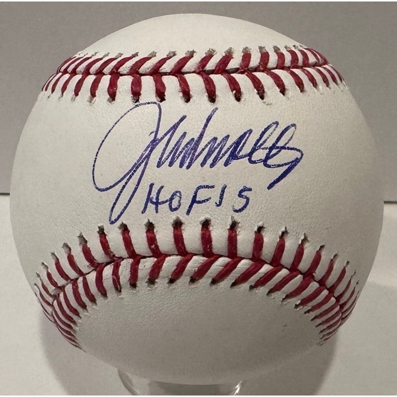 Brave Hall of Famer JOHN SMOLTZ Signed Official MLB Baseball AUTO w/ HOF – BAS