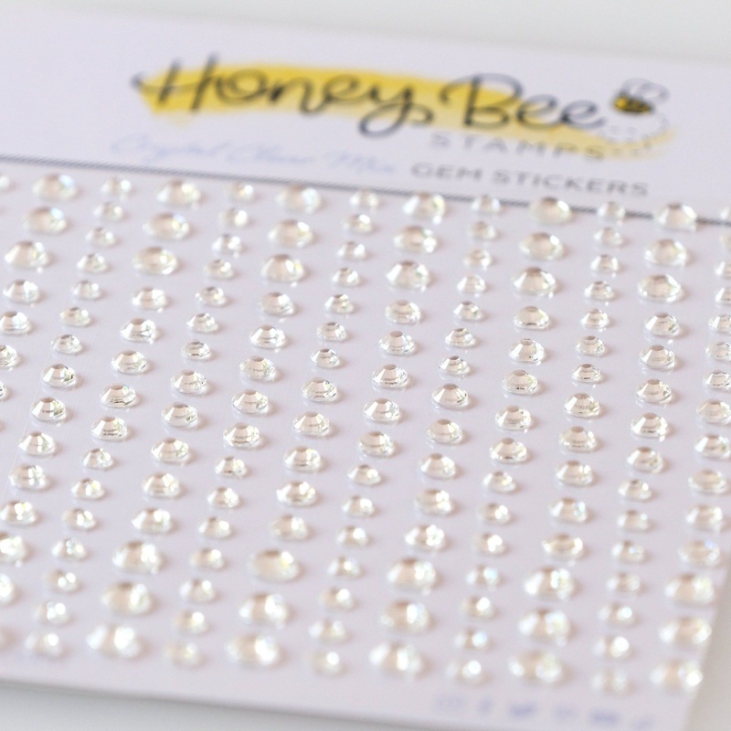 Crystal Clear Gem Stickers – 210 Count