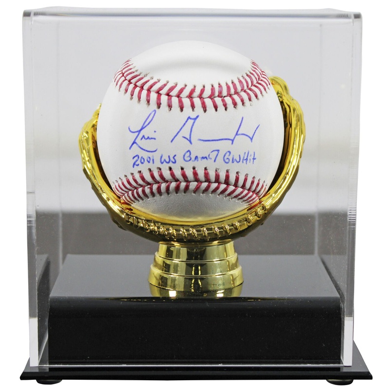 D-Backs Luis Gonzalez 2001 Ws G7 Gw Hit Signed OML Baseball w/ Case BAS