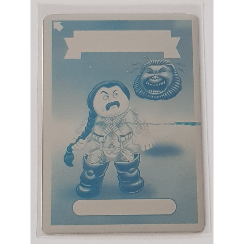 Garbage Pail Kids Intergoolactic Mayhem Zany Zed #55 Cyan Printing Plate 1/1 Trading Card
