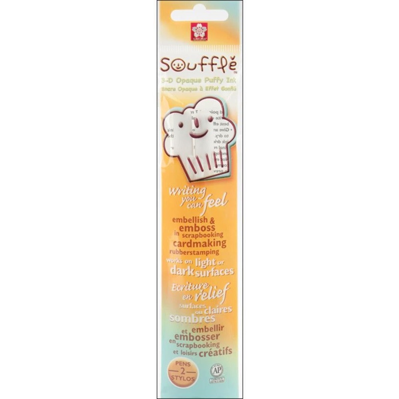 Gelly Roll Souffle Opaque Puffy Ink Pens 2/Pkg – White