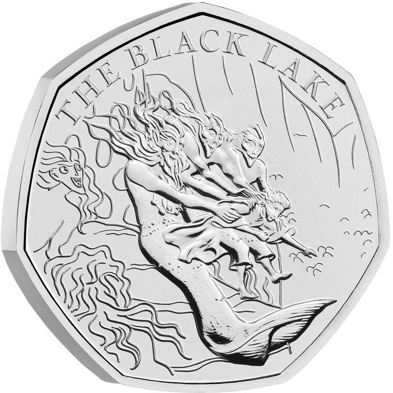 Great Britain Harry Potter The Black Lake 2024 50p Cupro-Nickel Brilliant Uncirculated Coin