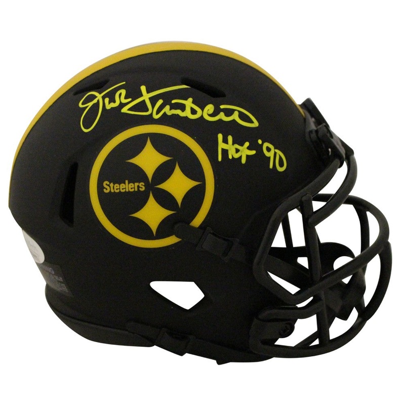 Jack Lambert Autographed Pittsburgh Steelers Mini Helmet Eclipse HOF JSA 28190