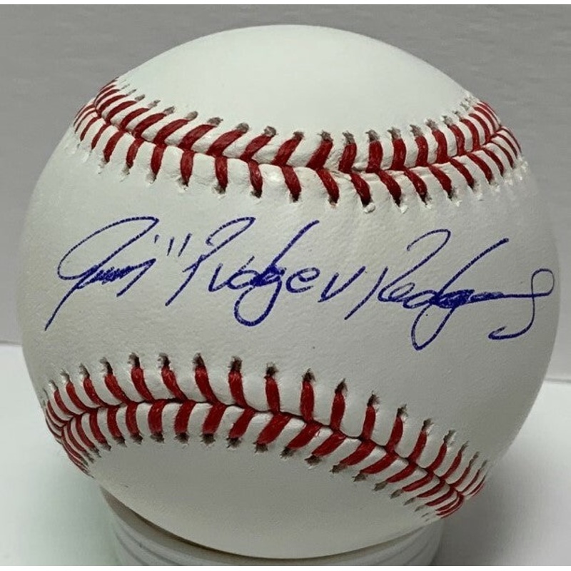 Rangers IVAN RODRIGUEZ Signed Official MLB Baseball AUTO w/ Pudge – JSA