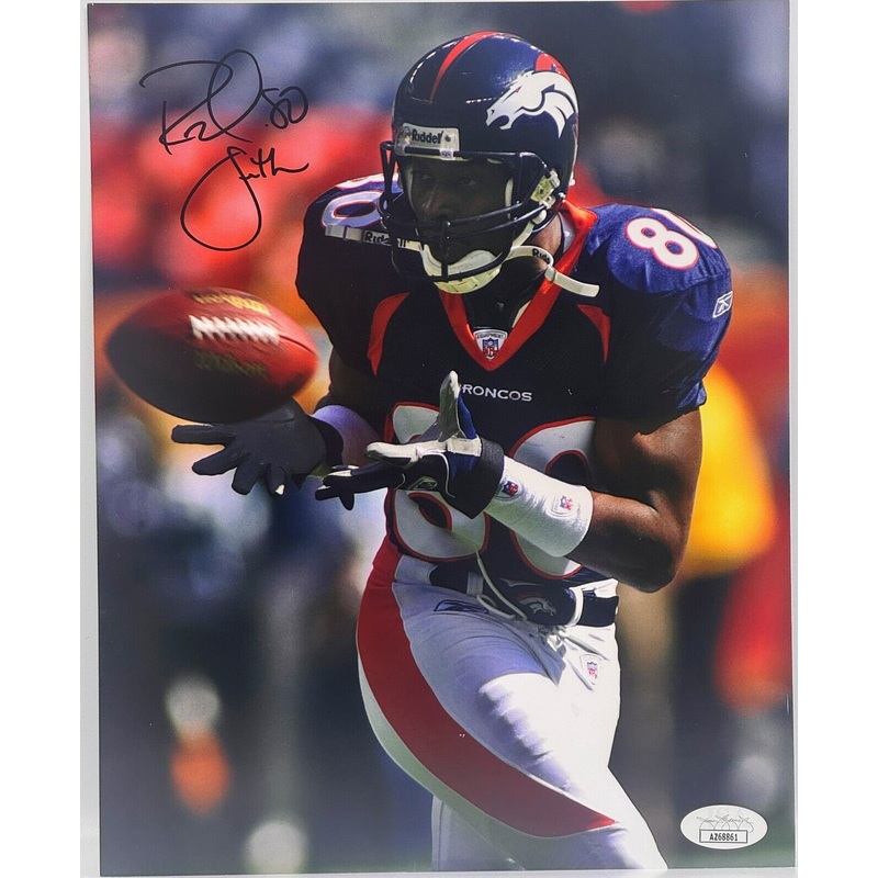 Rod Smith Denver Broncos Autographed 8×10 Photograph (James Spence COA)