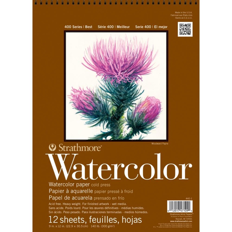 Strathmore Watercolor Paper Pad 9X12 140lb Cold Press 12 Sheets