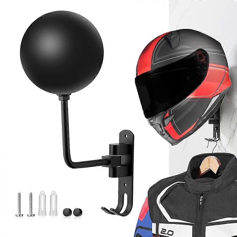 Type A Motorcycle Wall Mountedelmetolder 180-Degree Rotating E-Bikeelmet Display Rack with 2