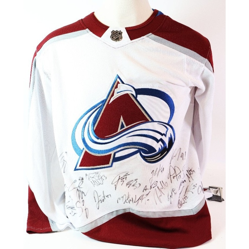2018-19 Colorado Avalanche Team Signed Jersey (see below for names) – LSM COA