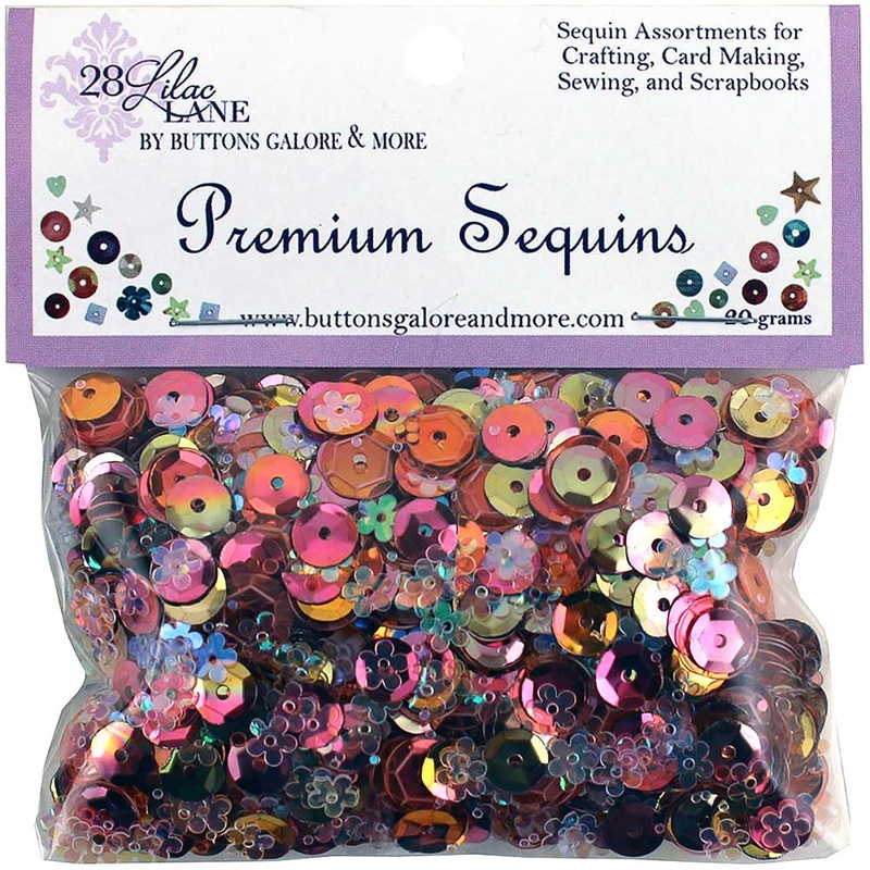 28 Lilac Lane Premium Sequins 20g Coral