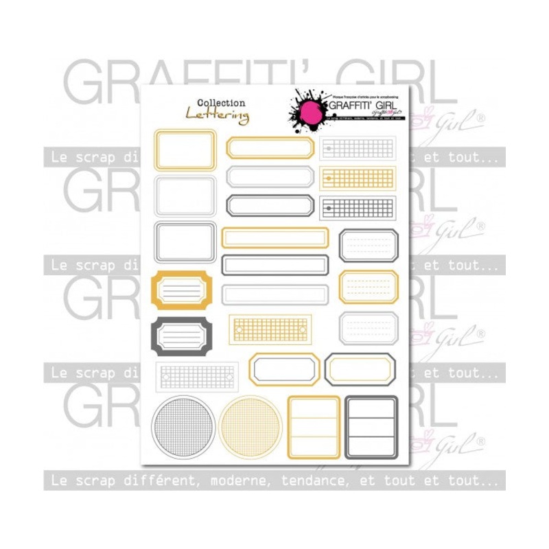 Graffiti Girl die cuts page – Lettering