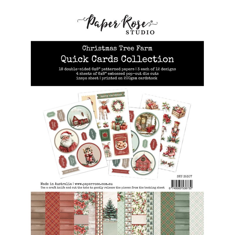 Paper Rose – Christmas Tree Farm Quick Card Collection