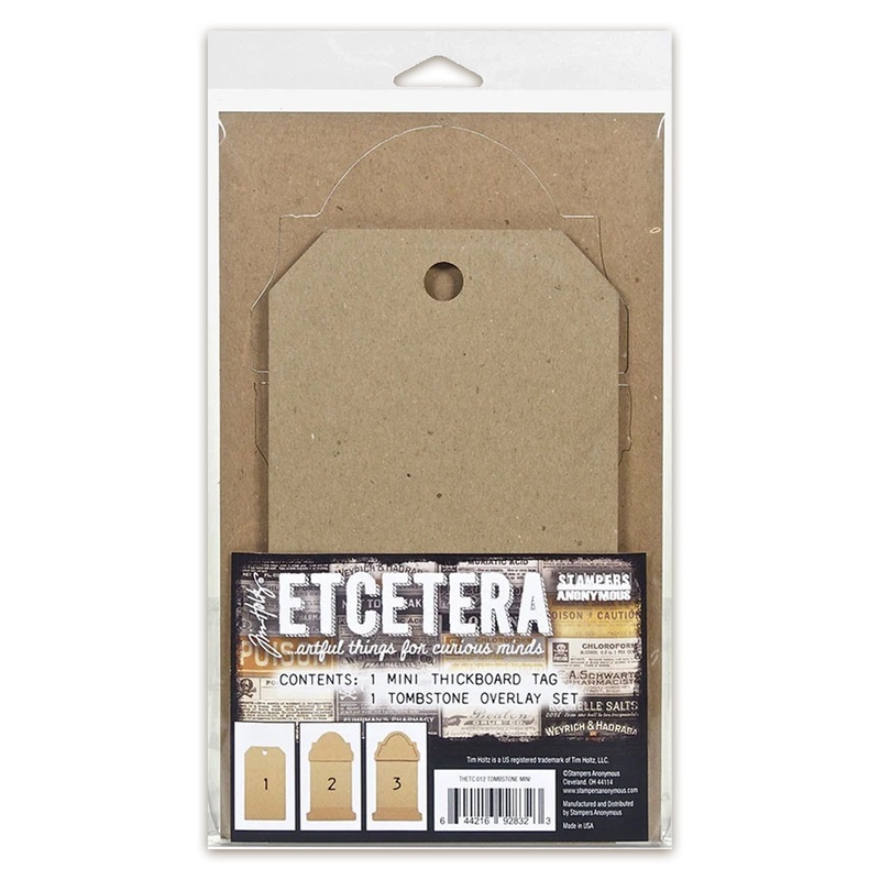 Stampers Anonymous Tim Holtz Etcetera Tombstone Overlay – Mini