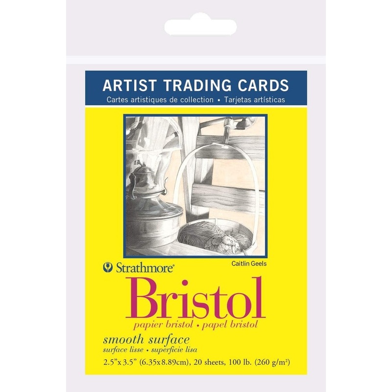 Strathmore Artist Trading Cards, 2.5 x 3.5 – 300 Series Smooth Bristol