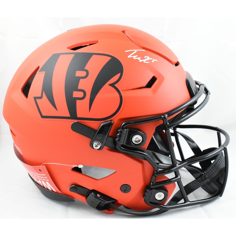 Tee Higgins Autographed Bengals F/S Rave Speed Flex Helmet – Beckett W Hologram