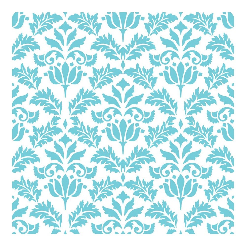 Vintage Flourish – 6×6 Background Stencil