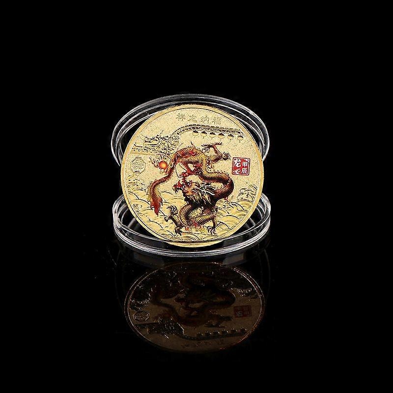 2024 New Year Of The Dragon Commemorative Coins Chinese Zodiac Coins  New