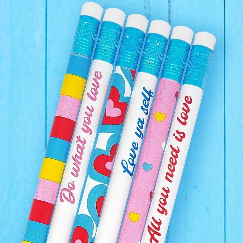 All You Need Is Love Rainbow Pencil Set