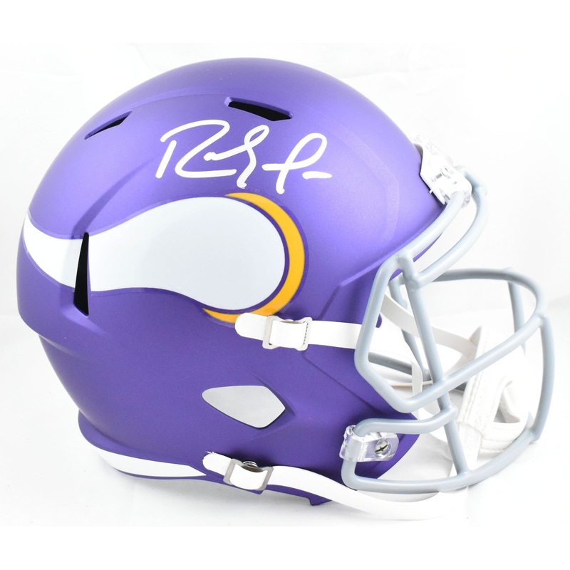 Randy Moss Autographed Vikings F/S Tribute Speed Helmet – Beckett W Hologram