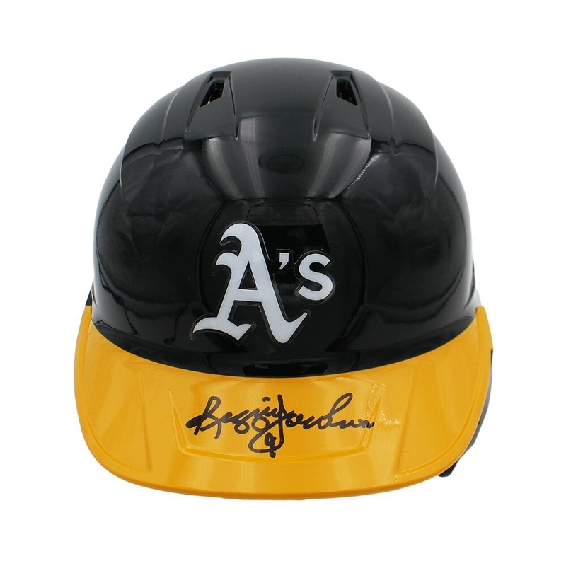 Reggie Jackson Signed Oakland Athletics Rawlings Mach Pro Batting Helmet