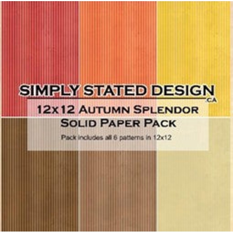 Simply Stated – Autumn Splendor 12×12 Solid Paper Pack