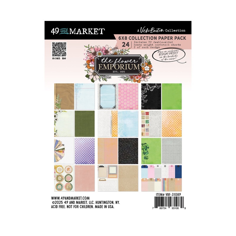 49 and Market The Flower Emporium 68 Paper Pack