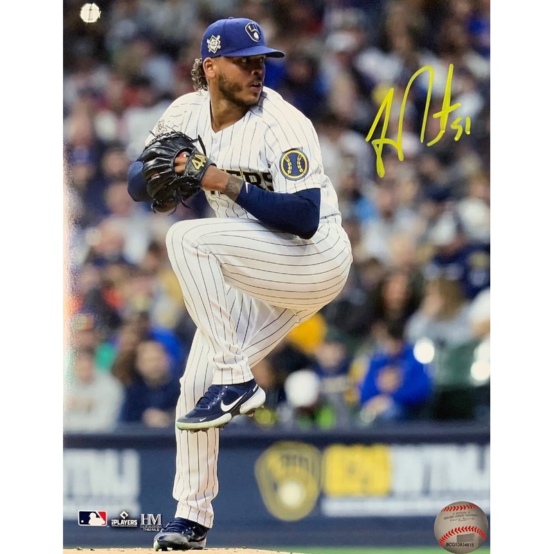 Brewers All Star Pitcher FREDDY PERALTA Signed 8×10 Photo #9 AUTO