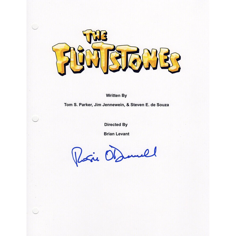 Rosie O’Donnell Signed The Flintstones Movie Script Cover Page – (SCHWARTZ COA)