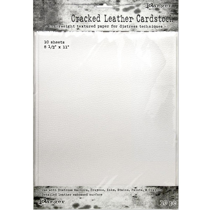 Tim Holtz Distress Cracked Leather Cardstock 10/pkg 8 1/2 x 11