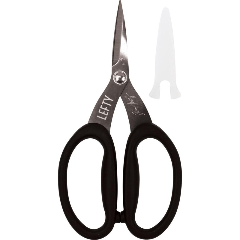 Tim Holtz Non-Stick Titanium Micro Serrated Scissors 7-Left handed