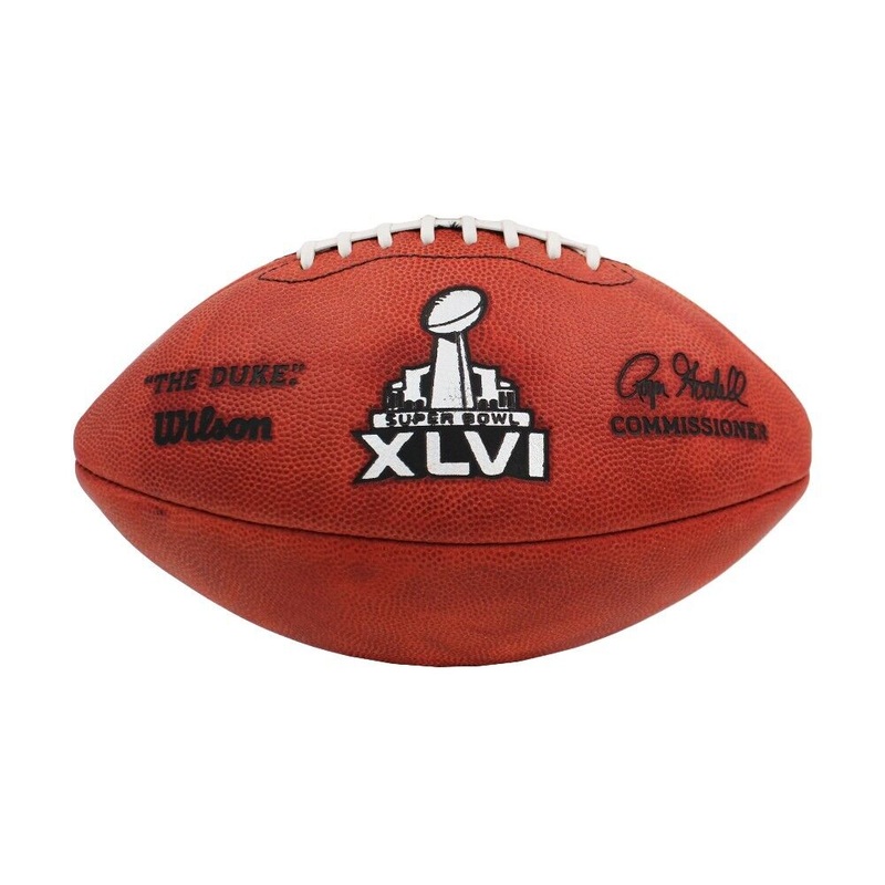 Unsigned Wilson Authentic Super Bowl 46 NFL Football