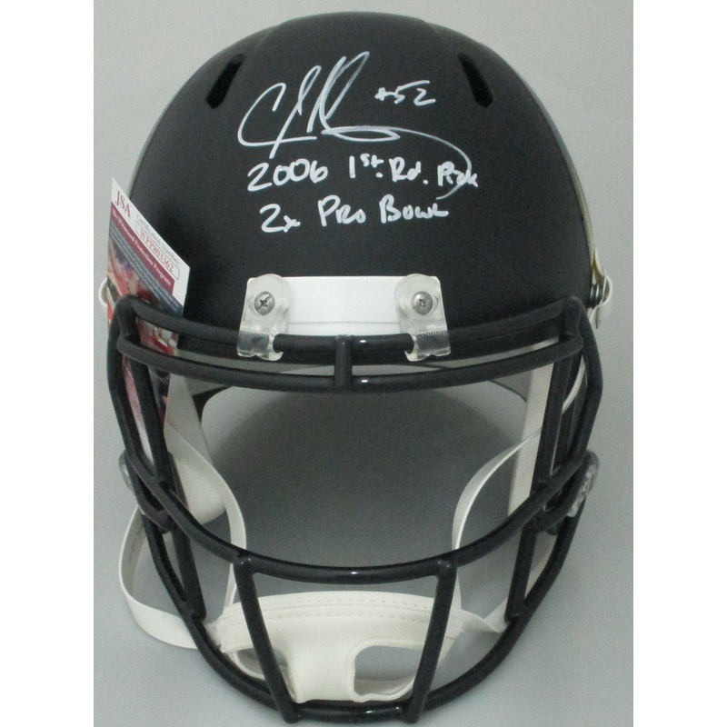 Vikings CHAD GREENWAY Signed Full Size AMP Replica Helmet AUTO w/ 2 Scripts JSA