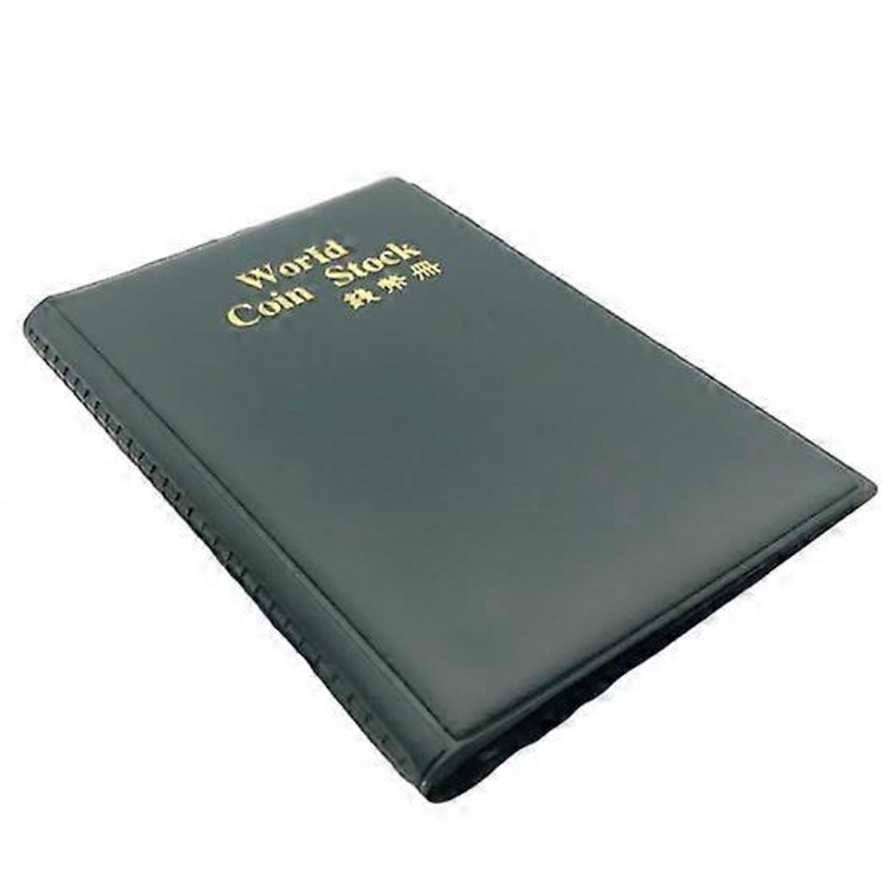 120 Pockets Coins Collection Book Dust-proof Protective PVC Cold Resistant Large Capacity Coin Holder for Home