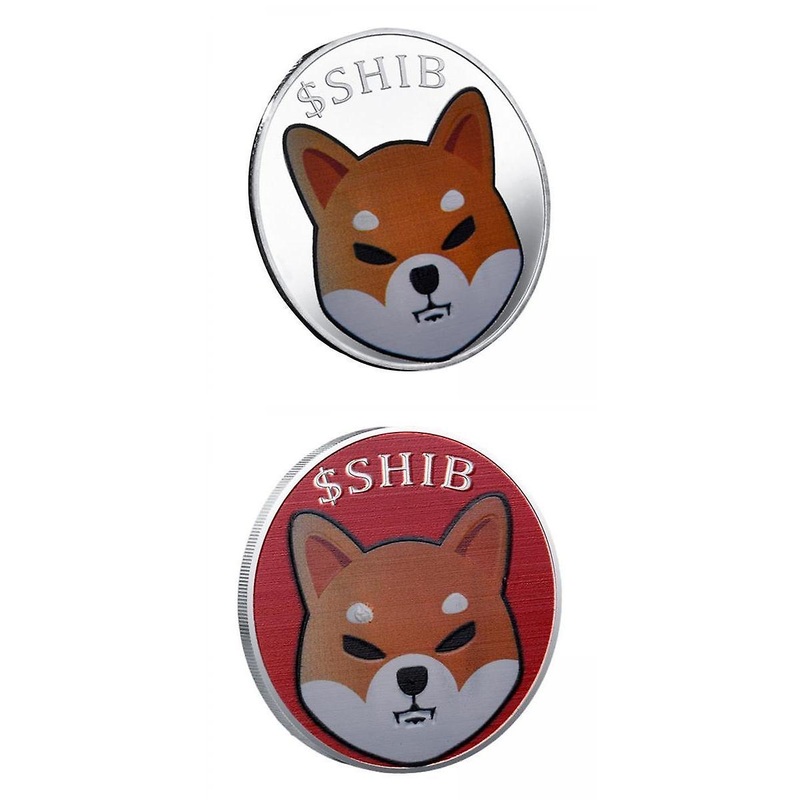 2Pcs Iron-Plated Collection Dogecoin Coins Souvenir Collectors