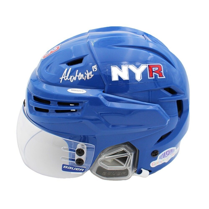 Alexia Lafreniere Signed New York Rangers Authentic Blue NHL Helmet – UDA