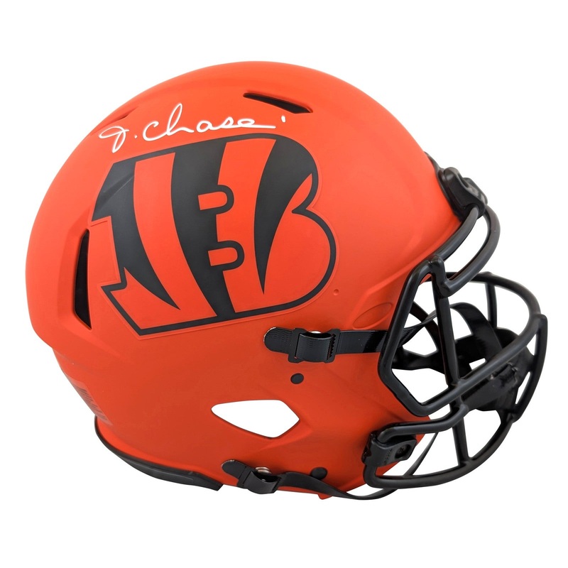 Bengals Ja’Marr Chase Signed Rave Full Size Speed Proline Helmet BAS Witnessed