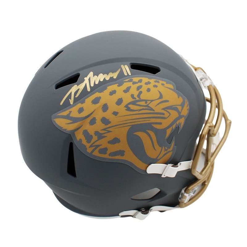 Brian Thomas Jr Signed Jacksonville Jaguars Speed Full Size Slate NFL Helmet