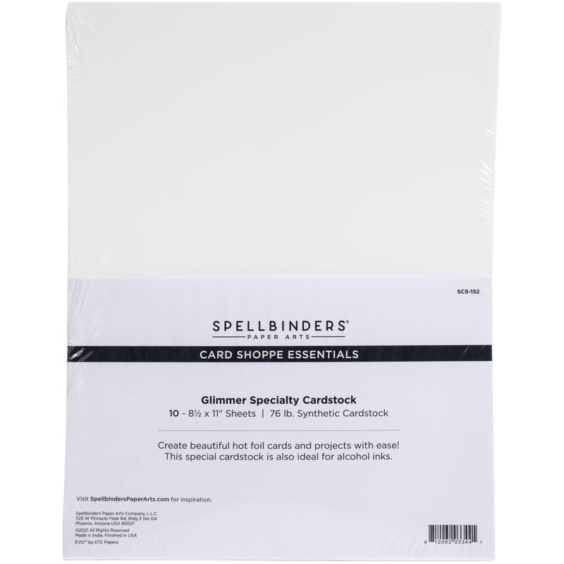 Spellbinders Glimmer Specialty Cardstock 8.5X11 10/Pkg