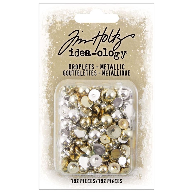 Tim Holtz Idea-Ology Droplets 192/Pkg Metallic