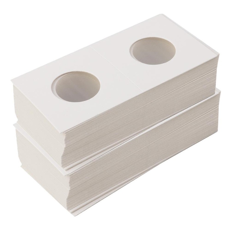 100PCS Cardboard Coin Holders Flips Mylar Coin Supplies 29/20.5mm