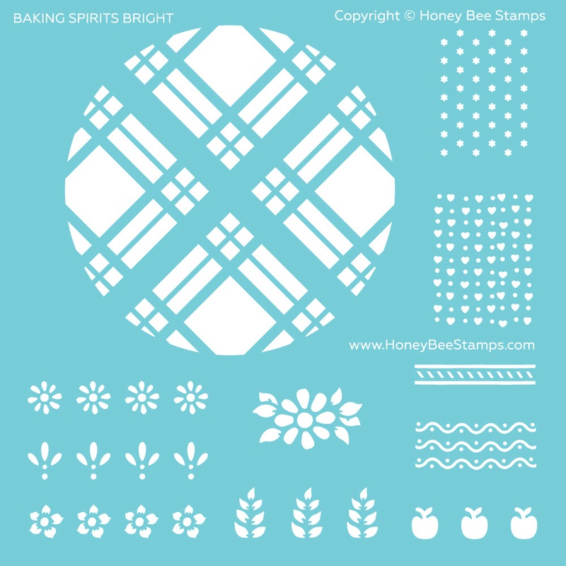 Baking Spirits Bright – 6×6 Coordinating Stencil