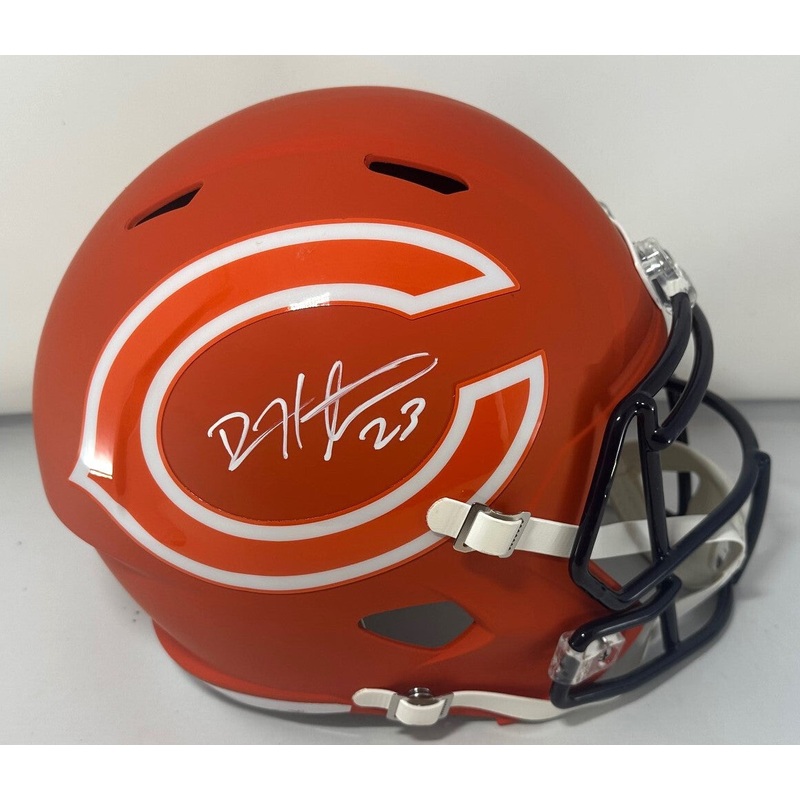 Bears DEVIN HESTER Signed Full Size AMP Replica Speed Helmet AUTO – BAS