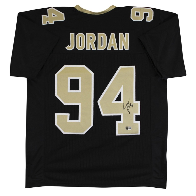 Cameron Jordan Authentic Signed Black Pro Style Jersey Autographed BAS Witnessed