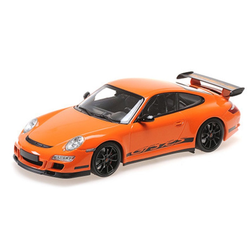 PORSCHE 911 GT3 RS – 2007 – ORANGE – 1:18 Scale Diecast Model Car