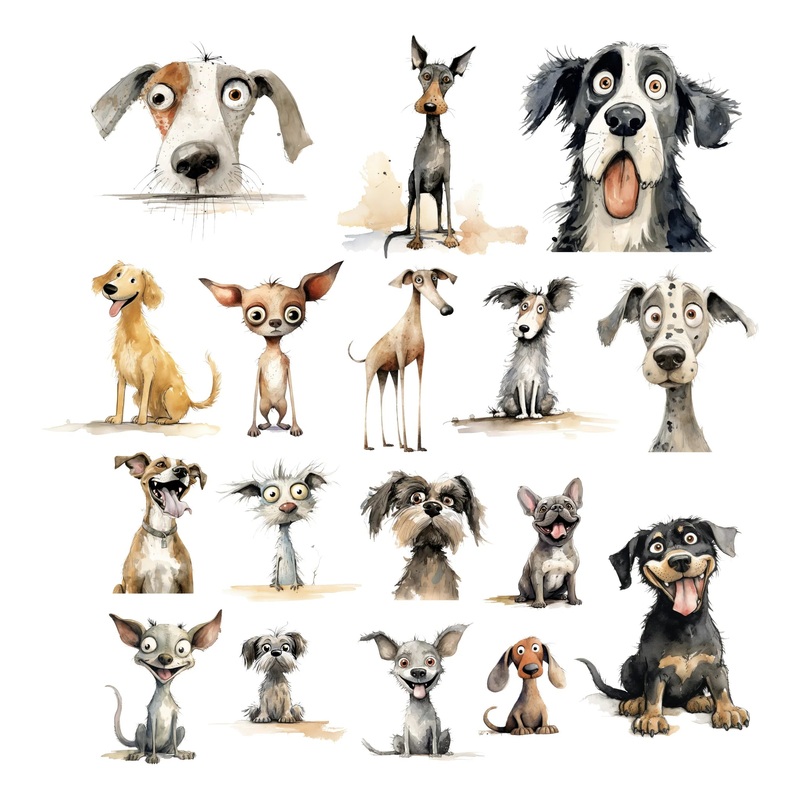 Simply Stated – Quirky Dogs Ephemera Pack