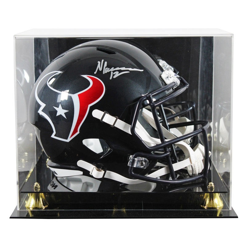 Texans Nico Collins Signed Full Size Speed Rep Helmet W/ Case BAS Witnessed 2