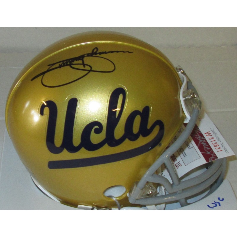 UCLA Bruins JIMMY JOHNSON Signed Mini Helmet AUTO – NFL HOF ’94 – JSA!!