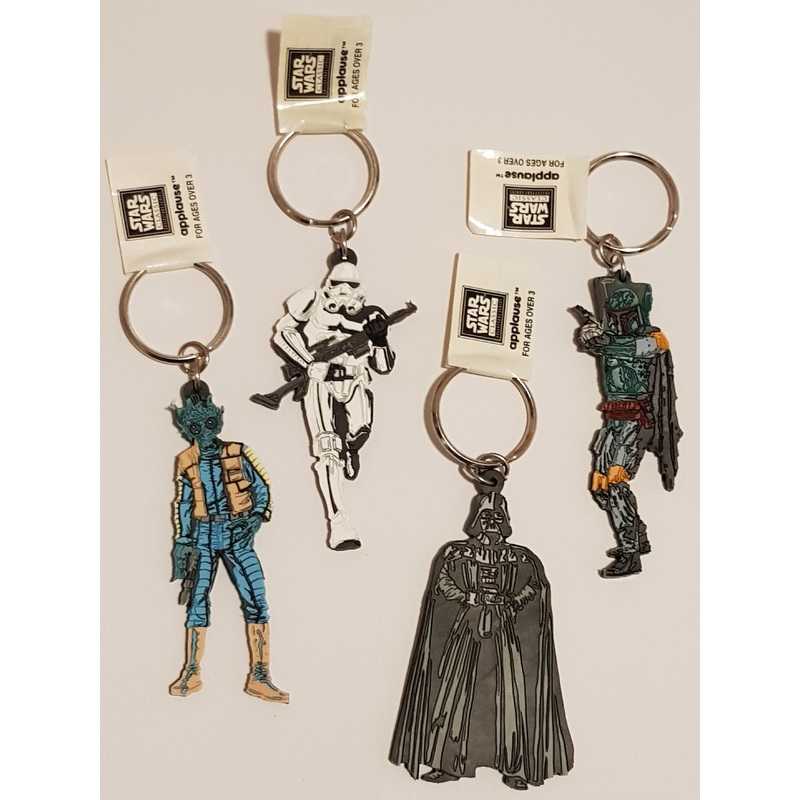 1996 Star Wars Vintage Applause Vinyl Keychain Lot